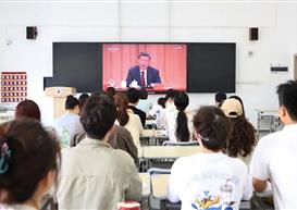 【庆祝建党105周年】汲取百年奋进力量 勇担数智青年使命——信息工程管理学院组织师生收看庆祝中国共产党成立105周年大会